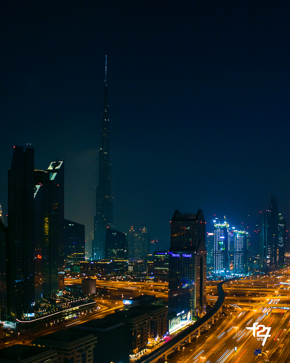 Dubai City lights